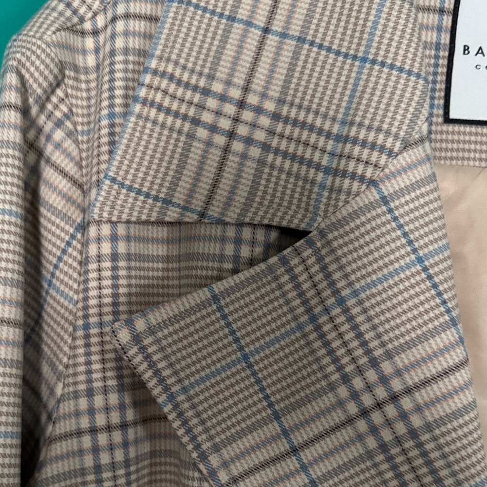 ☔️🌦️🧥🌸Bagatelle Houndstooth Plaid Coat - Picture 8 of 14